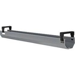 Schäfer Shop Select Kabelkanal, abklappbar, teleskopierbar im Bereich von 1024-1624 mm, Metall, weissaluminium