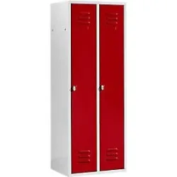 Schäfer Shop Select Kleiderspind, mit 2 Abteilen, Drehverschluss, Tür rot