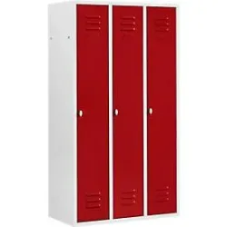 Schäfer Shop Select Kleiderspind, mit 3 Abteilen, Drehverschluss, Tür rot