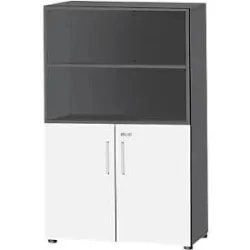 Schäfer Shop Select Kombischrank SET UP, 4 OH, graphit/weiss