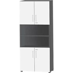 Schäfer Shop Select Kombischrank SET UP, 6 OH, graphit/weiss