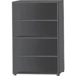Schäfer Shop Select Regal, B 800 x T 420 x H 1470 mm, 4 OH & 3 Fachboden, graphit