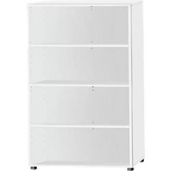 Schäfer Shop Select Regal, B 800 x T 420 x H 1470 mm, 4 OH & 3 Fachböden, weiss