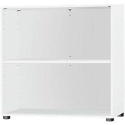 Schäfer Shop Select Regal, B 800 x T 420 x H 726 mm, 2 OH & 1 Fachboden, weiss