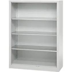 Schäfer Shop Select Regalschrank MS, 4 OH, B 1200 x T 400 x H 1584 mm, Stahlblech, Lichtgrau