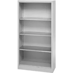 Schäfer Shop Select Regalschrank MS, 4 OH, B 800 x T 400 x H 1584 mm, Stahlblech, Weissaluminium