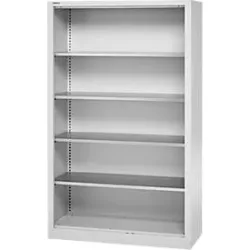 Schäfer Shop Select Regalschrank MS, 5 OH, B 1200 x T 500 x H 1935 mm, Stahlblech, Weissaluminium