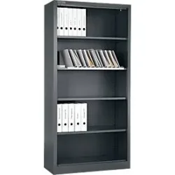 Schäfer Shop Select Regalschrank MS, 5 OH, B 800 x T 400 x H 1935 mm, Stahlblech, Basaltgrau