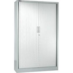 Schäfer Shop Select Rollladenschrank MS iCONOMY, Stahl, 5 Ordnerhöhen, B 1200 x T 400 x H 1935 mm, weissaluminium RAL 9006
