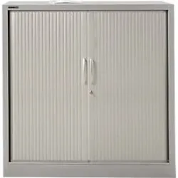 Schäfer Shop Select Rollladenschrank MS iCONOMY, Stahl, 3 Ordnerhöhen, B 1200 x T 400 x H 1215 mm, weissaluminium RAL 9006