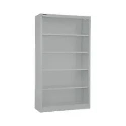 Schäfer Shop Select Stahlregal MS iCONOMY, 5 Ordnerhöhen, B 950 x T 400 x H 1935 mm, weissaluminium RAL 9006