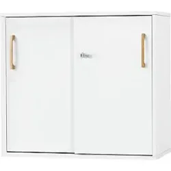 Schäfer Shop Select Schiebetürenschrank Start Off Wood, 2 OH, abschliessbar, B 800 x T 420 x H 726 mm, Holz, weiss