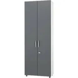 Schäfer Shop Select Schrank LOGIN, 6 Ordnerhöhen, B 800 x T 420 x H 2240 mm, weiss/graphit