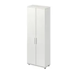 Schäfer Shop Select Schrank Start Off, 6 OH, abschliessbar, B 800 x T 420 x H 2196 mm, Holz, lichtgrau/lichtgrau