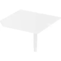 Schäfer Shop Select Verkettungsplatte PLANOVA ERGOSTYLE, CAD, B 1000, Fuss, weiss