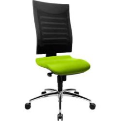Schäfer Shop Pure Bürostuhl SSI PROLINE S2, Synchronmechanik, ohne Armlehnen, 3D-Netz-Rückenlehne, Bandscheibensitz, apfelgrün/schwarz