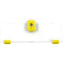 Schäfer Shop Pure Cover niedrig für Eurobox Serie Economy 400 x 300 mit offener Front, Kunststoff, gelb