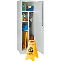 Schäfer Shop Pure Putzmittelschrank, H 1935 mm + GRATIS Aufsteller 