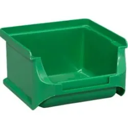 Schäfer Shop Pure Sichtlagerkasten Serie Base 1, PP, B 102 x T 100 x H 60 mm, 0.4 l, grün, 30 Stück