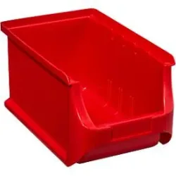 Schäfer Shop Pure Sichtlagerkasten Serie Base 3, PP, B 150 x T 235 x H 125 mm, 2.9 l, rot, 10 Stück