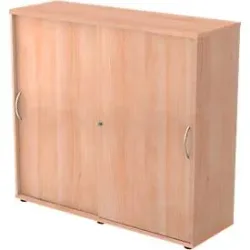 Aktenschrank Office Braun Holz 120 cm 40 cm 110 cm - Farbe: Nussbaum Dekor - Material: Holzwerkstoff - Aktenschrank