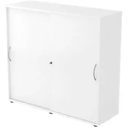Aktenschrank Office Weiss Holz 120 cm 40 cm 110 cm - Material: Holzwerkstoff - Aktenschrank