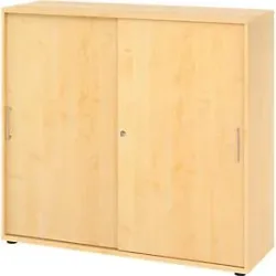 Hammerbacher Schrank V1753S/3/3/BS Ahorn 120 x 40 x 110 cm