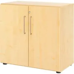 Hammerbacher Schrank V928T2/3/3/BS Ahorn 80 x 42 x 74,6 cm