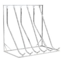 Schräghochparker WSM, 1-seitig, für Reifen bis B 60 mm, B 2100 x T 1467 x H 2010 mm, Stahl verzinkt, 6 Einhängeplätze