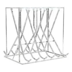 Schräghochparker WSM, 2-seitig, für Reifen bis B 60 mm, B 2100 x T 1875 x H 2010 mm, Stahl verzinkt, 12 Einhängeplätze