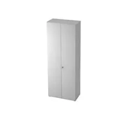 Schrank TOPAS LINE, Garderobenschrank, 6 Ordnerhöhen, B 800 mm, lichtgrau