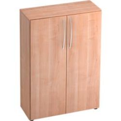 Schrank Office Braun Holz 80 cm 34.6 cm 114.4 cm - Farbe: Nussbaum - Material: Holzwerkstoff - Schrank