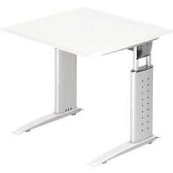 Hammerbacher Schreibtisch US08 80X80CM Weiß