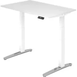 Schreibtisch Office Weiss Holz 120 cm - Material: Holzwerkstoff - Schreibtisch