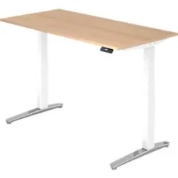 Schreibtisch Office Braun Holz 160 cm - Farbe: Eiche Dekor - Material: Holzwerkstoff - Schreibtisch