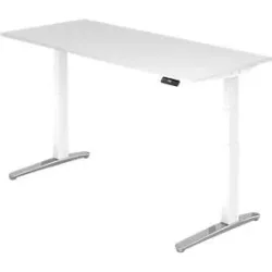 Schreibtisch Office Weiss Holz 180 cm - Material: Holzwerkstoff - Schreibtisch