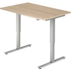 Schreibtisch Office Braun Holz 120 cm - Farbe: Eiche Dekor - Material: Holzwerkstoff - Schreibtisch