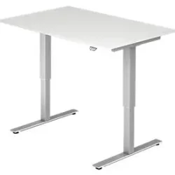 Hammerbacher Sitz-Stehschreibtisch XMST Grau, Silber 1.200 x 800 x 650 mm