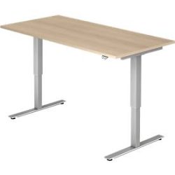Schreibtisch Office Braun Holz 160 cm - Farbe: Eiche Dekor - Material: Holzwerkstoff - Schreibtisch