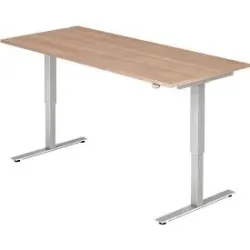 Schreibtisch Office Braun Holz 180 cm - Farbe: Nussbaum Dekor - Material: Holzwerkstoff - Schreibtisch