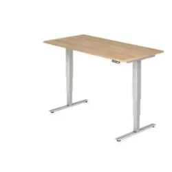 Hammerbacher Sitz-Stehschreibtisch XDSM Nussbaum 1.600 x 800 x 635 mm