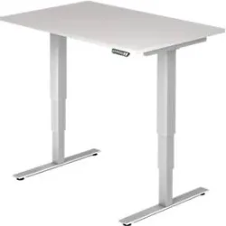 Hammerbacher Sitz-Stehschreibtisch XDSM Lichtgrau 1.200 x 800 x 635 mm