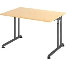 Schreibtisch Office Holz 120 cm - Farbe: Ahorn - Material: Holzwerkstoff - Schreibtisch