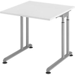 Schreibtisch Office Weiss Holz 80 cm - Material: Holzwerkstoff - Schreibtisch