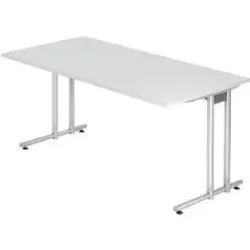 Hammerbacher Schreibtisch Matrix Lichtgrau 1.600 x 800 x 720 mm