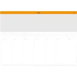 Schreibunterlage Rhodia, Wochenkalender, Leinenrücken, 30 Blatt, A2 (420 x 594 mm
