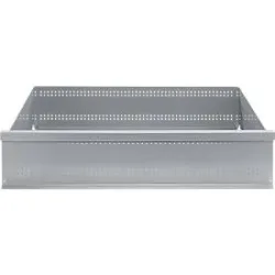 Schublade FS, Stahlblech, B 1281 x T 492 x H 206 mm, Weissaluminium, bis 50 kg
