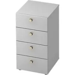 Schubladenschrank TOPAS LINE, 2 OH, B 400 mm, lichtgrau/lichtgrau