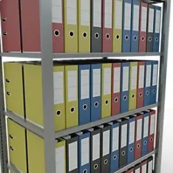 Schulte Lagertechnik Büroregal Stecksystem MultiPlus150, Grundregal, 6 Fachböden, ohne Mittelanschlag, B 1000 x T 600 x H 2000 mm, Silbergrau/verzinkt