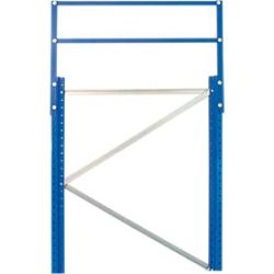 Schulte Lagertechnik Diagonalstrebe für Rahmenfachwerke S610-M18, L 1217 mm, für Rahmentiefe 1100 mm, verzinkt